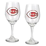 MLB Cincinnati Reds 14-Ounce Wine Glass (Set of Two)