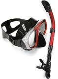 Aqualung Sport Snorkeling Scuba Dive Dry Snorkel PURGE Mask Gear Set