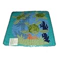 HAWAIIAN HONU SWIMMING TURTLES QUILTED & WOVEN PILLOW CUSHION COVER 16