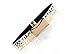 Women Fashion Gold Metal Keeper Metallic Big Mirror Bow Wide Obi Belts