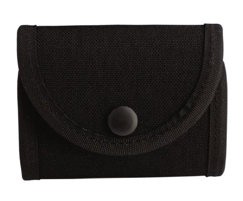 Uncle Mikes Kodra Duty Nylon Web Double Snap Close Latex Glove Pouch, Black