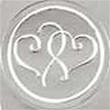 Silver Heart Envelope Seals (300 count)