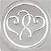 Silver Heart Envelope Seals (300 count) Image