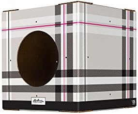 Single Corrugated Cardboard Cat Box | Plaid Design Cat Box