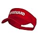 Lifeguard Embroidered Strap Back Visor - Red