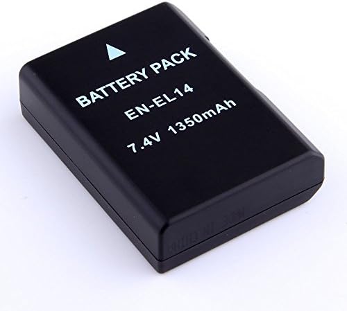 7.4V 1350mAh Replacement Nikon EN-EL14 Battery for Nikon D3100 D3200 D5100 P7000 P7100 P7700 DSLR Cameras