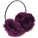 Winter Extra Fluffy Fuzzy Ski Earmuff Ear Warmer Purple