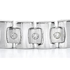 14K White Gold 1.25ct. Diamond Bracelet by Jewelry Pot