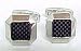 Stainless Steel Black Carbon Fiber Cuff Links Cufflinks