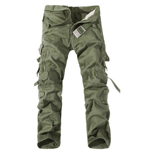 Hee Grand Men's Cotton Casual Military Army Cargo Camo Combat Work Pants