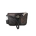 Coach Signature C Brown Black PVC Leather Wristlet, 52860