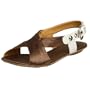 Bronx Women's Bowie Y-Band Sandal,Taupe/Wht,40 EU (US Women's 10 M)