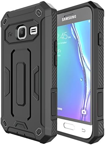 Galaxy J1 mini Case, Demacia [Shock Absorption] Hybrid Armor Defender Protective Case Cover for Samsung Galaxy J1 mini (black)