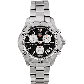 Tag Heuer Mens Aquaracer Chronograph Steel Watch CAF1110.BA0804 by TAG Heuer