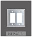 Quest Tech Wallplates DUAL GANG STAINLESS DECOR FACE PLATE