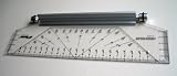 25cm 250mm Professional Metric Parallel Rolling Ruler - Technical Drawing Drafting Art Craft School Office