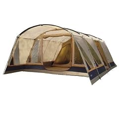 High Peak Zelt Nelson 6, beige/dunkelblau/orange, 12232, 6 Personen
