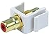 Monoprice 106548 Keystone Jack-Modular RCA with Red Center, White