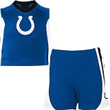 Reebok Indianapolis Colts Boys (4-7) Raglan Tank & Short Set Kids 4 Small
