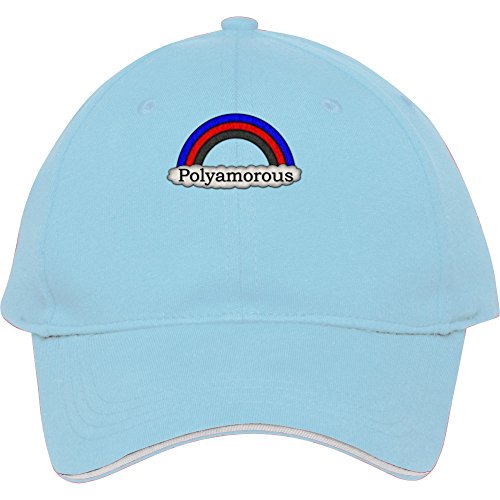 2015 Male/female Best Style Polyamorous Pride Rainbow Snapback For Outdoor Head Wear Cheap Price Quick Shipping Light Blue Cotton Lucacald Baseball