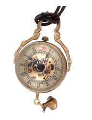 Tirio Skeleton Crystal Ball Pocket Watch Mechanical Movement Hand Wind Steampunk With Gift Box