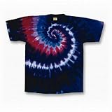 Youth Tie Dye Mania Cranberry Swirl Tie-Dye Short Sleeve T-Shirt