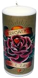 Ed Hardy Candle Unscented 3 by 6 Pillar, Dedicated To The One