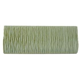 Satin Pleaded Material , Two Tone Color Material - Clutch - Evening Bag - Lulu (N8144)