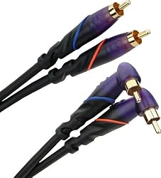 Monster DJ Cables 1 M. Pair Angled RCA to RCA (M DJ-RA-1M)