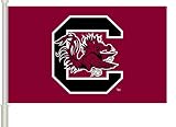 NCAA South Carolina Fighting Gamecocks Car Flag Gamecock Logo with Free Wall Brackett