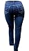 1826 DARK BLUE Stretch DENIM JEANS HIGH WAIST WOMENS PLUS SIZE SKINNY LEG PJ3688