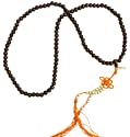 Fair Trade Rosewood Mala / Mallah Beads - Orange