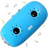 August MB100L - Lecteur Baladeur MP3 Portable avec Haut-parleurs Stéréo Intégré et Lampe LED - Couleur