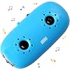 August MB100L - Lecteur MP3 Portable avec Haut-parleurs St�r�o Int�gr� et Lampe LED - Couleur: Bleu - VOIR OFFRES SPECIALES ET RECEVREZ UN CADEAU GRATUIT!!