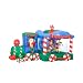 Gemmy Airblown Inflatable 12 Feet / Foot Long - Santa Claus Express Train - Rotating Animated Christmas Carousel Car - Rare