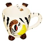 ZooBuds Zebra Hand Painted 8 Ounce Mug