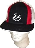 Es Skateboard Fitted Cap Black/Red/White S/M - Skateboard Cap - ES Cap - Hat