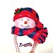 Atlanta Braves 2.75" Musical Light Up Snowman Christmas Ornament - MLB Baseball