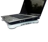 Protector USB Cooling Cooler Laptop 3 Fans Pad with 4 USB 2.0 Ports for Sony HP Dell Samsung Acer Toshiba Advent Compaq Apple Mac