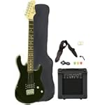 Full Size Black Electric Guitar with Amp Case and Accessories Pack Beginner Starter Package