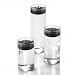 Set of 36 Cylinder Vases and 36 Floating Candles 3", Black