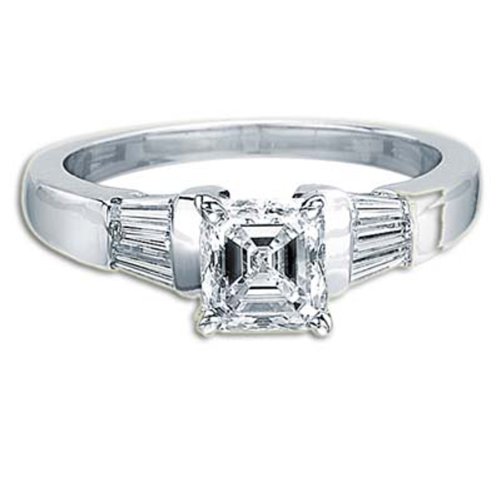 DIAMOND RING 1.35 TCTW 18K BRIDAL SET I/VS1
