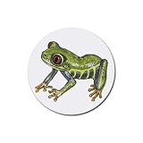 Frog Rubber Round Coaster (4 pack)