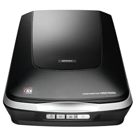 Epson - Perfection V500 Photo - Flatbed scanner - 216 x 297 mm - 6400 dpi x 9600 dpi - Hi-Speed USB