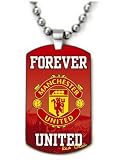 Manchester United Football Club Logo Color Dogtag Necklace w/Chain and Giftbox