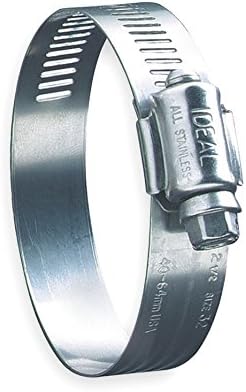 Ideal Clamp Products 420-5432 Stainless Steel Ideal 5432 54 Series Worm Drive Clamp, 1.5625" Inside Diameter, SAE 32, 1-9/16" to 2-1/2" Clamp Diameter, 9/16" Width, 1 Piece Price
