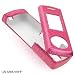 Pink Leather SNAP-ON COVER HARD CASE PHONE PROTECTOR for SAMSUNG U470 Juke U-470