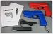 Dual Arcade Guns PC Light Gun Kit (Blue & Red) - [Black Buttons/Trigger]
