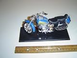 Classic Motorcycle 007 Scale 1:13 Blue Diecast