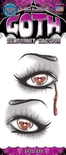 Goth Evil Eye Temporary Tattoo #115